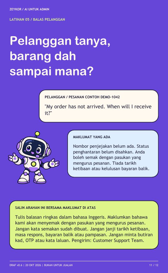 Halaman chat pelanggan dengan robot memakai headset